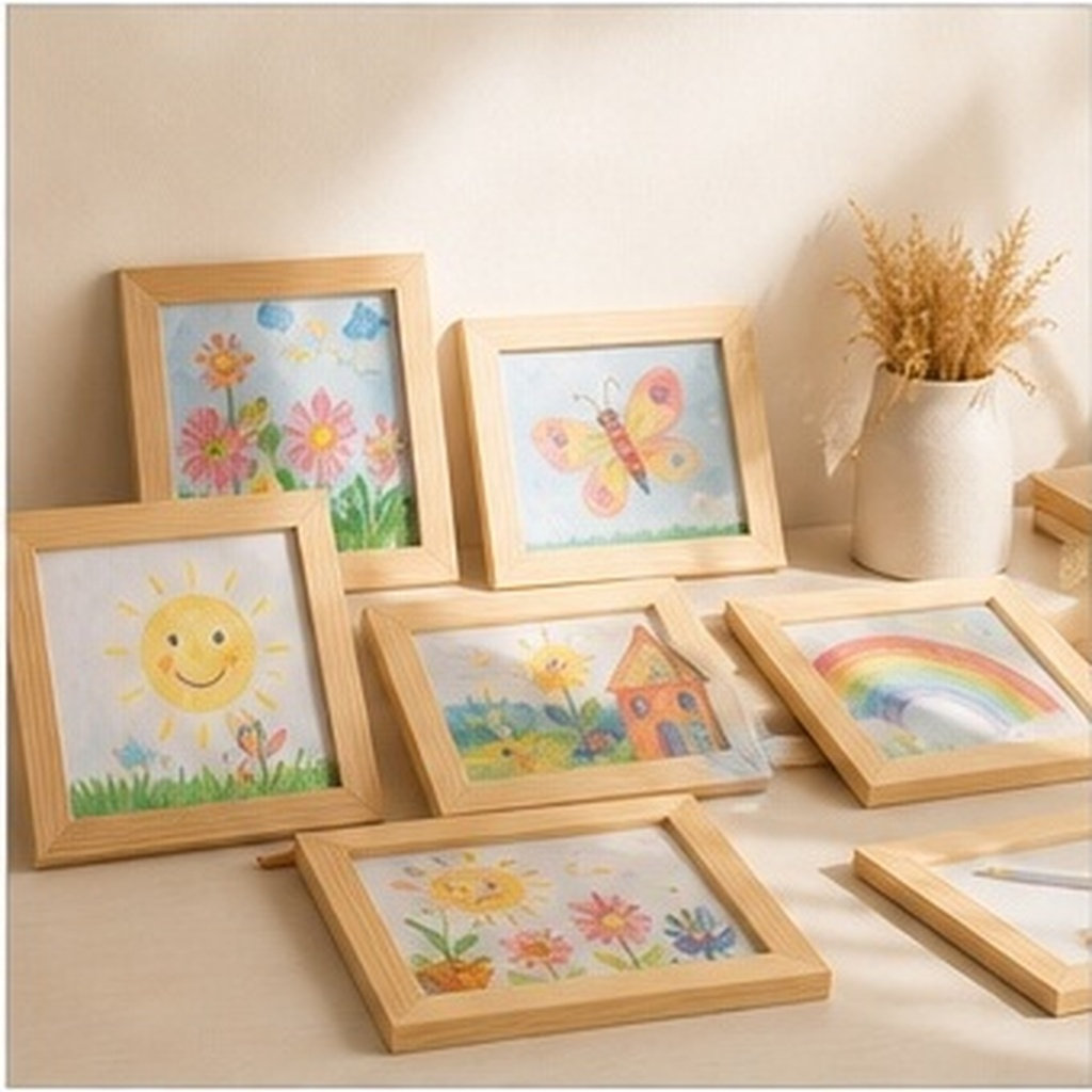 Art And Craft For Nursery - 6 шт. деревянных рамок для картин,