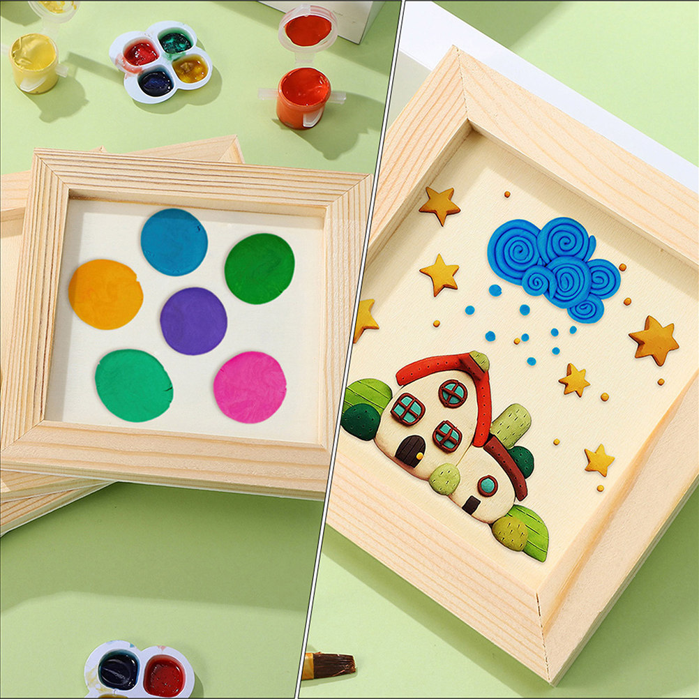 6 шт. деревянных рамок для кар – обзор и цена Art And Craft For Nursery