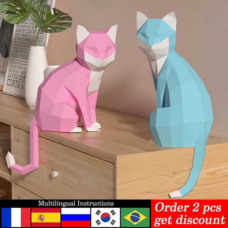 1 пара украшений в виде кошек  – обзор и цена Art Craft Cardboard